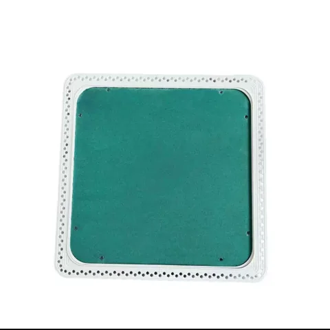 Corner concealed decorative maintenance access panel