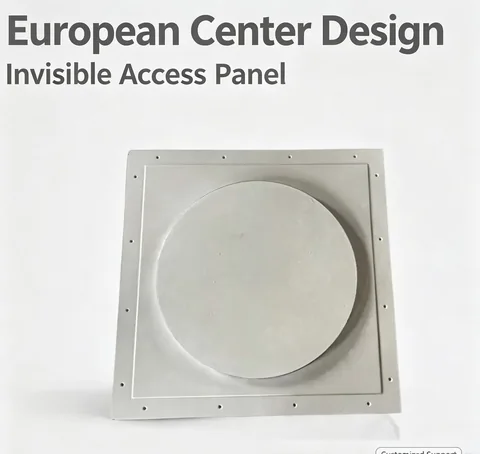 Gypsum board access panel with double aluminium edge