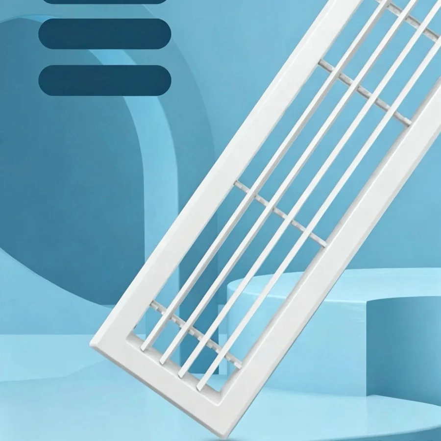 ABS adjustable double deflection supply air register