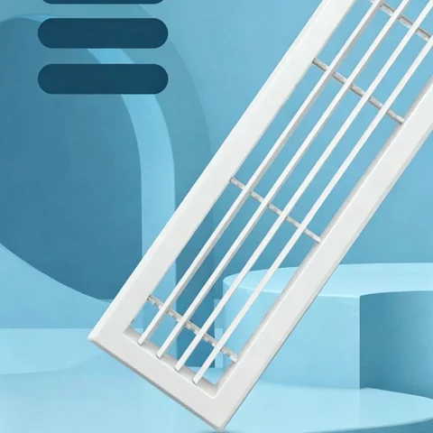ABS adjustable double deflection supply air register