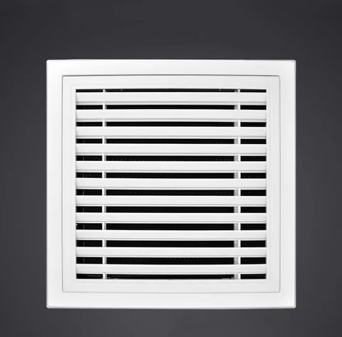 Central AC openable louver return air outlet