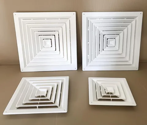 Thickened ABS square ceiling diffuser 600x600mm