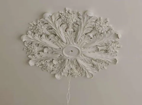 Classic European style inlaid gypsum ceiling medallion
