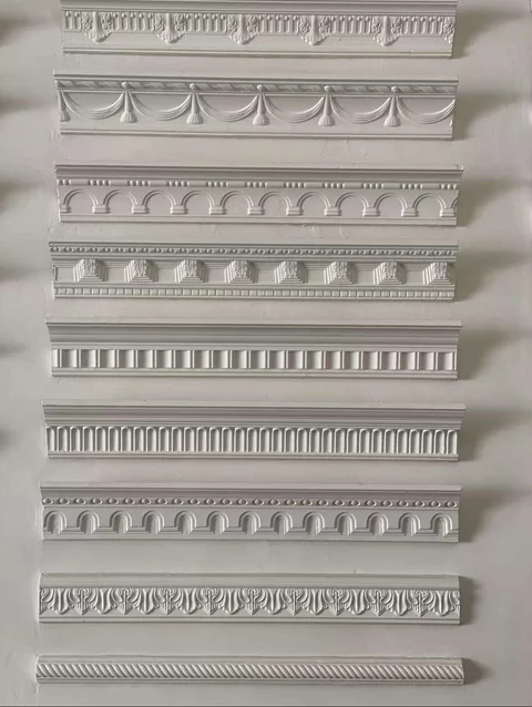 French retro carved GRG European cornice