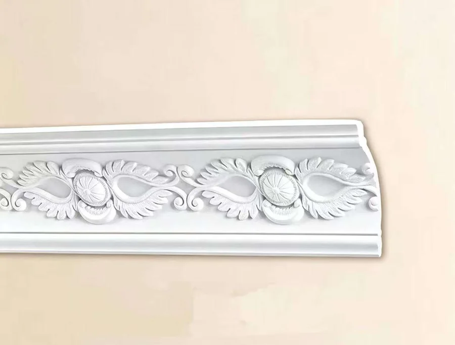 French retro 3D relief gypsum cornice profile