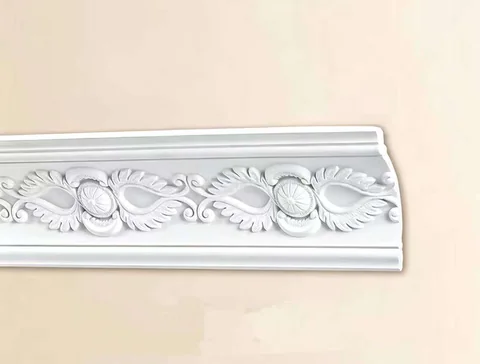 French retro 3D relief gypsum cornice
